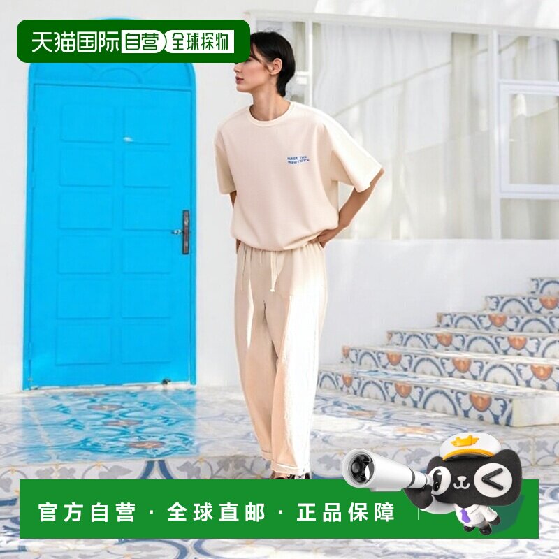 韩国直邮MARKM 女士女装T恤MIIBC88510_WH (W) WAVE SLOGAN GRAPHI