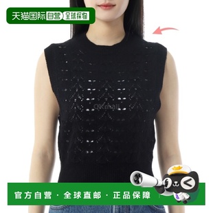 黑色 韩国直邮Cecilie 复古蕾丝针织背心 BRISA 3.25KNI Bahnsen