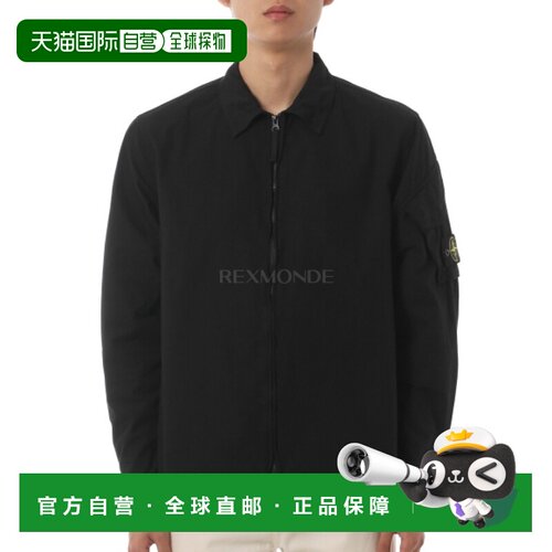 韩国直邮STONE ISLAND 1200022 棉质Logo贴片拉链衬衫（L2S15 120
