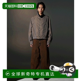 百搭外穿 韩国直邮GRAILZ 流线牛仔裤 棕色 潮牌显瘦休闲时尚