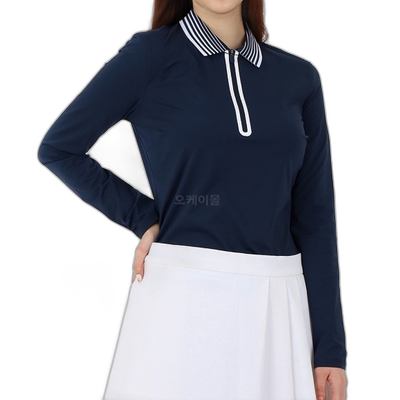 韩国直邮G/FORE 2023年春季 女士羽量级丝滑科技尼龙四分之一拉链