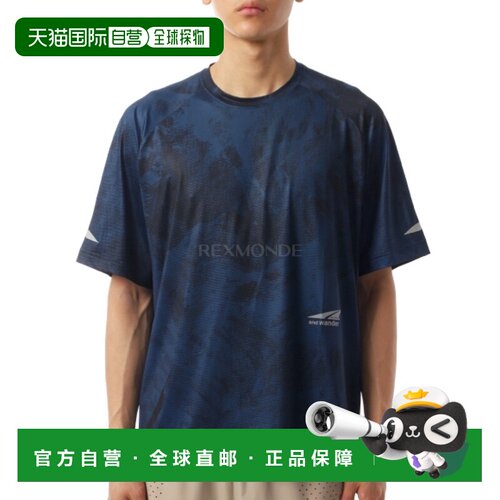 韩国直邮AND WANDER ALTRA × 和 wander 图形 SS T - 海军蓝 (57