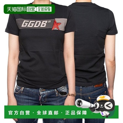 韩国直邮GOLDEN GOOSE [奢华] 金鹅闪光徽标短袖T恤 女装 G31WP02