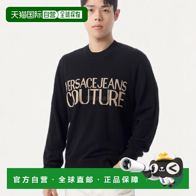 韩国直邮VERSACE 高级定制Logo毛衣（77GAFM01 CMH80 G89） 圆领