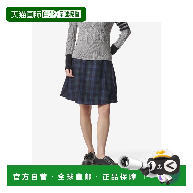 韩国直邮THOM BROWNE 半身裙女士FGC988AF0437996FW23 TARTAN FLAN