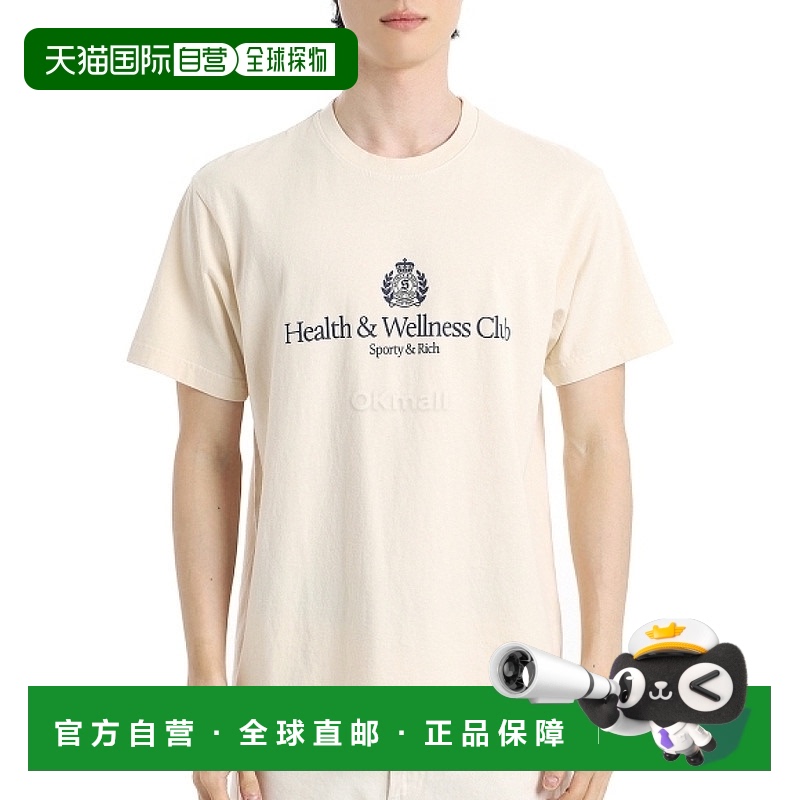 韩国直邮Sporty&Rich H&W 徽章 T 恤 (TO043606241CR01 49)