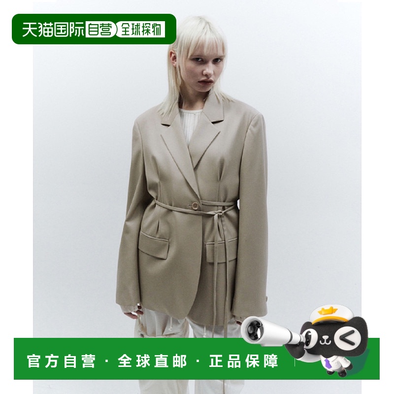 韩国直邮INSILENCE女款街头复古酷帅时髦设计师新款西装外套IW2D2