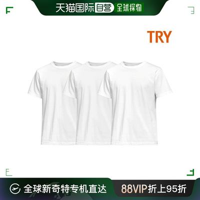 韩国直邮TRY T恤 TRY/Basic/Round/T-Shirts