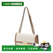 韩国直邮CARLYN 帆布拼接搭扣单肩斜跨方包 2colors_H72105020