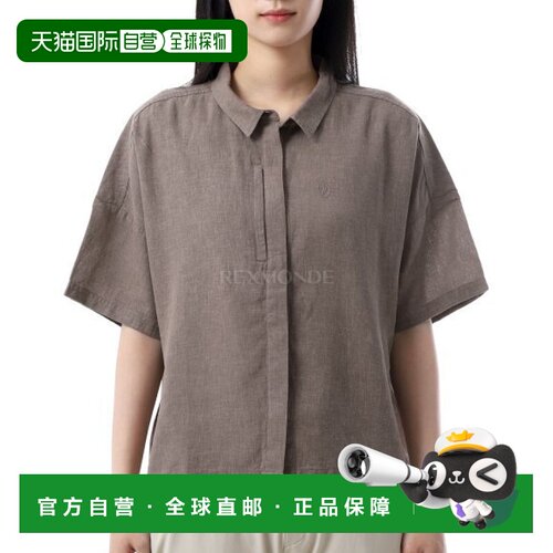 韩国直邮FJALLRAVEN Ovik 麻质露营衬衫 SS W (14600200/244) 短/