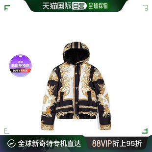 韩国直邮 经典 范思哲 印花连帽羽绒服 Versace