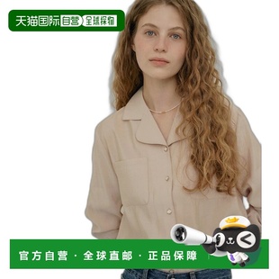 AN23FT2002BE 雪纺衫 Pocket Colla 韩国直邮ANEDIT Open 女士女装