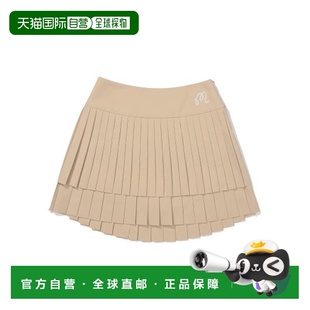 Pleat Backside 韩国直邮MALBON GOLF女士运动半身裙M3322PSK16BEI
