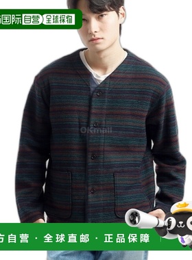 韩国直邮Engineered Garments 针织开衫 B - 绿色费尔岛条纹毛衣