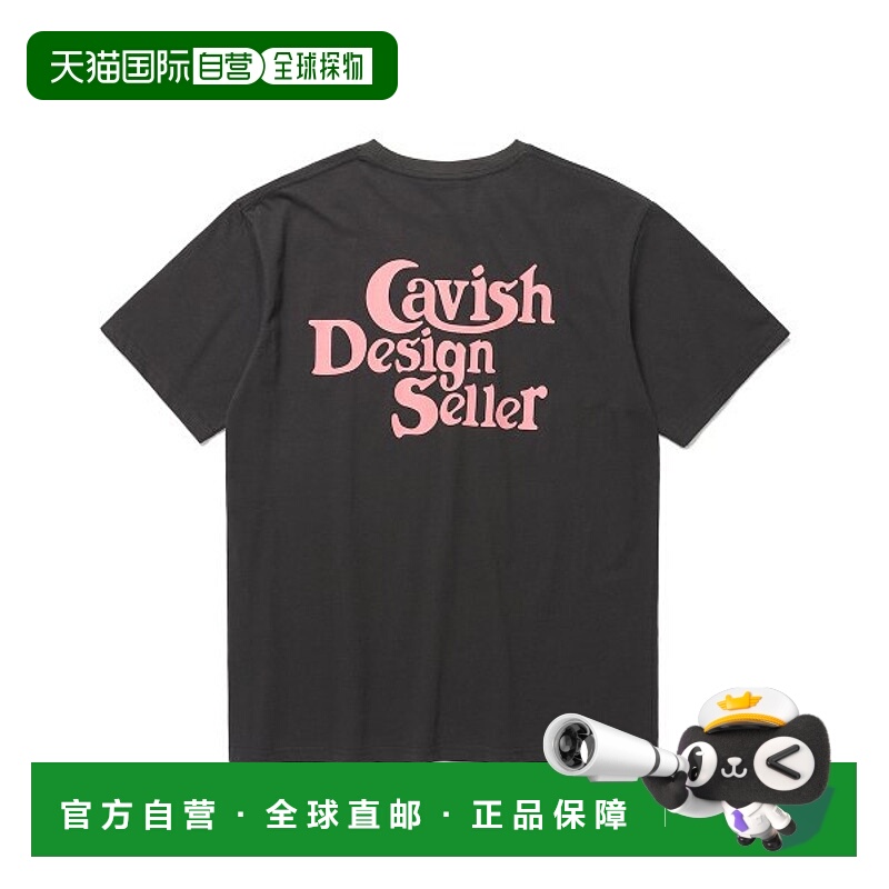 韩国直邮CAVISH 公用T恤CV2BMMT500ACH SELLER LOGO SS TEE CHARC