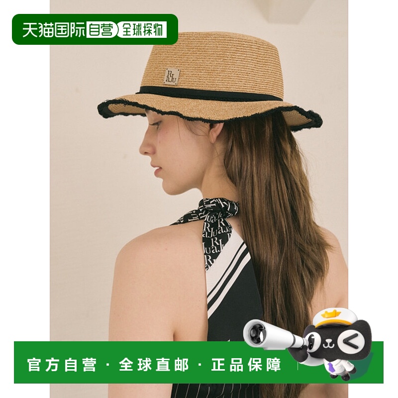 韩国直邮RaJu 女士帽子305825565 Fringe Boater Hat_2 Color草帽