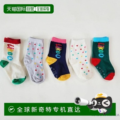 1h可退 韩国直邮[지앤]婴幼儿儿童袜子j winning 5双套装