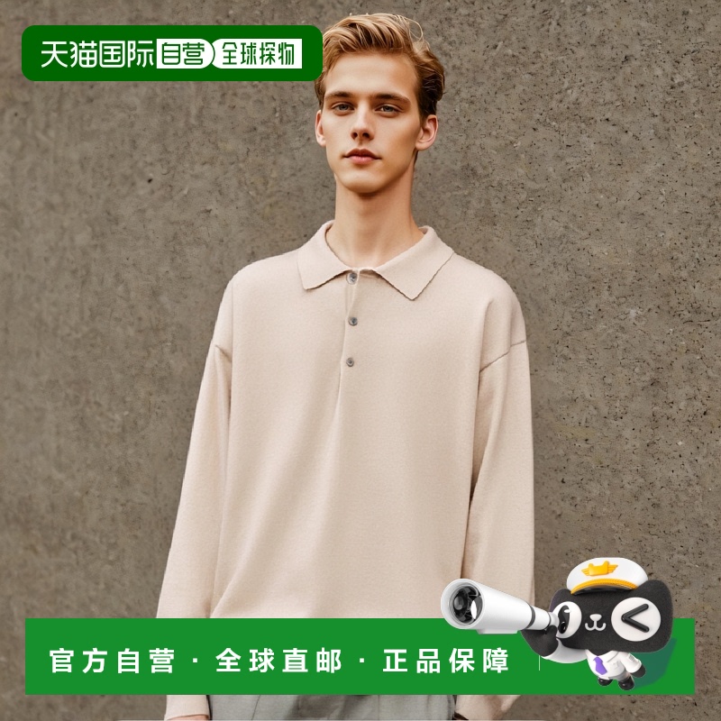 韩国直邮YALE [SUPIMA COTTON] ESSENTIAL PK KNIT IVORY男针织YD
