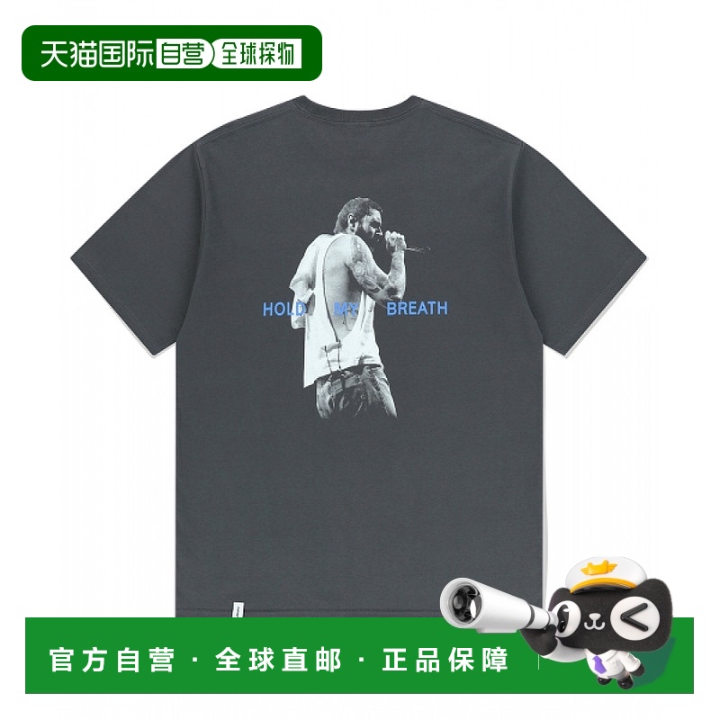 韩国直邮MAHAGRID 屏住呼吸 TEE CHALCOAL (MG2EMMT522D)