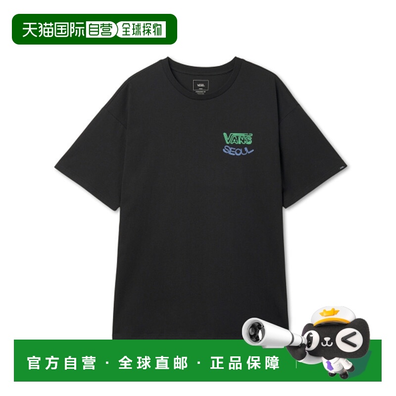 韩国直邮VANS 公用T恤VN000H21BLK1 SEOUL NIGHT TEE - BLACK