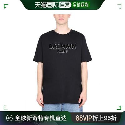 韩国直邮BALMAIN23FW长袖T恤男BH1EG010 BB99EJOBLACK