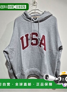 韩国直邮NEW BALANCE UNI USA 经典连帽衫 NBN0F4A013 蓝色 灰色