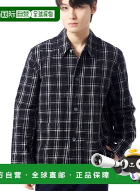 韩国直邮OUR LEGACY Haven 夹克黑色/白色螺旋法兰绒 (M4242HB)