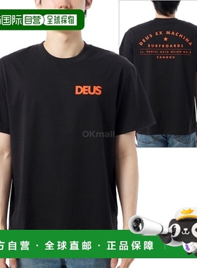 韩国直邮DEUS 苍古冲浪地址 T 恤 (DMP251000D-黑色) 短袖/无袖