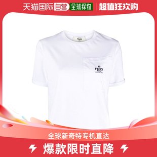 T恤女FS9619ANQSF0ZNMWHITE 韩国直邮FENDI23FW短袖