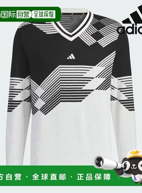 韩国直邮adidas [促销] T恤 /A- IM7244/FF KNIT V-NECK 男士针织