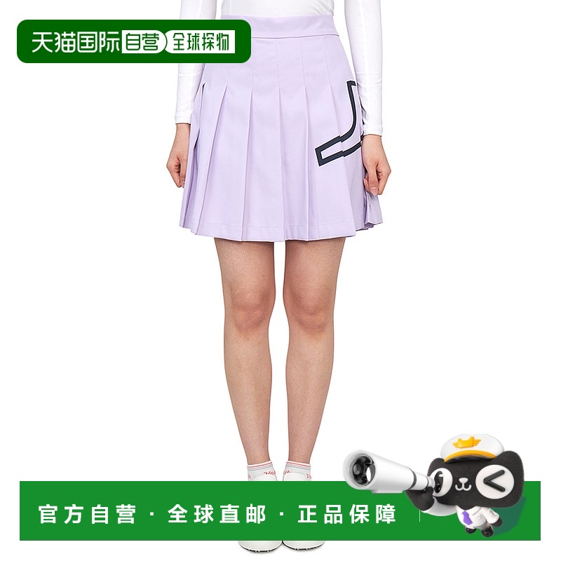 1h可退 韩国直邮j.lindeberg 女士 瑜伽服裙子半身裙百褶裙a字裙