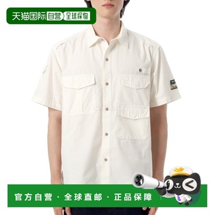 HM29SH020 钓鱼衬衫 白色 短袖 韩国直邮HUMAN 衬衫 MADE