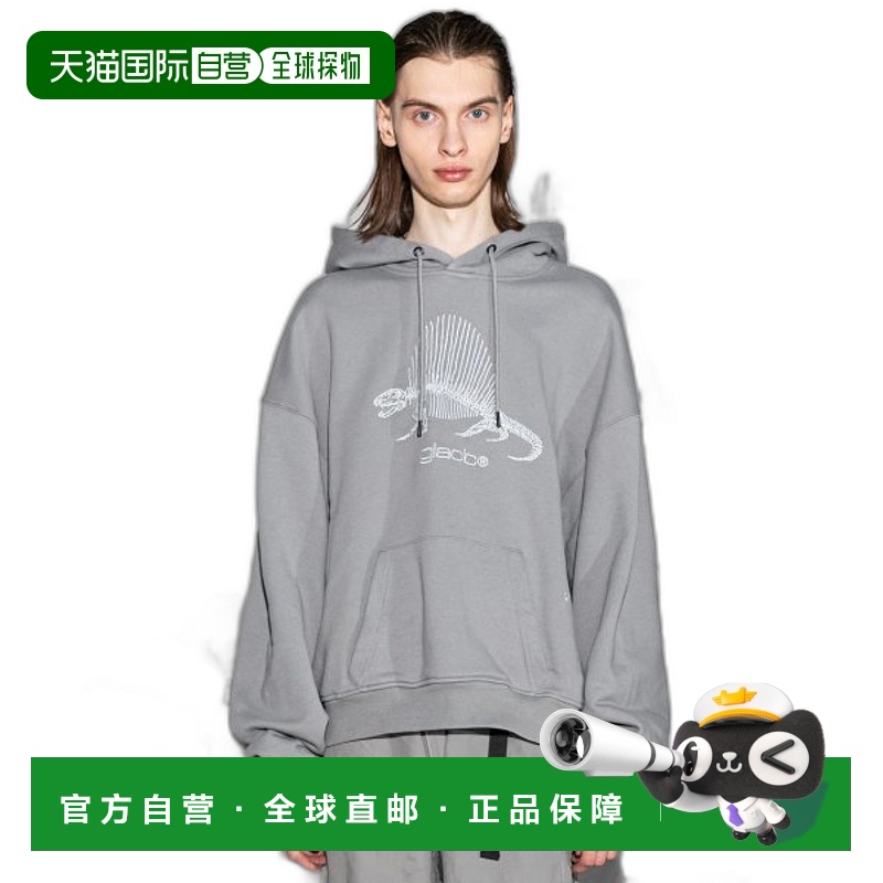 韩国直邮GLACK 男士连帽衫GHD006GR纯棉休闲时尚潮流百搭 高级感