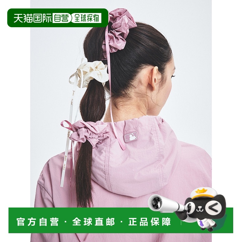韩国直邮MLB 气质优雅 尼龙 发圈 女款 粉色