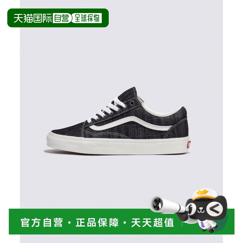 韩国直邮VANS OLD SCHOOL-（螺纹牛仔布）黑色：白色/VN000CR5Y28