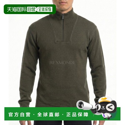 韩国直邮WoolPower 拉链高领 200 黑色 (7222) 长袖户外