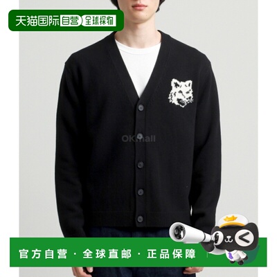 韩国直邮MAISON KITSUNE 狐狸头嵌花舒适开衫 (NM00508KM0329-P19