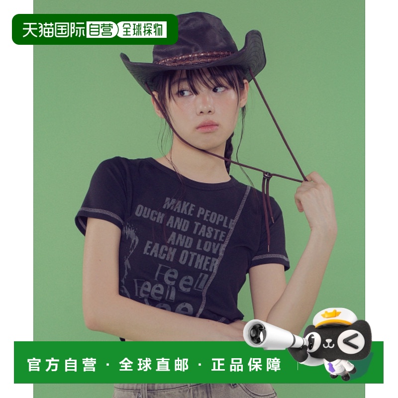 韩国直邮NASTY FANCY CLUB街头辣妹潮牌24休闲时尚秋冬新款T恤F24