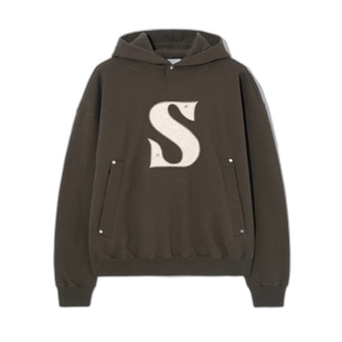 韩国直邮SATUR设计师款大气简约日常休闲个性卫衣SA22FWMH04BR