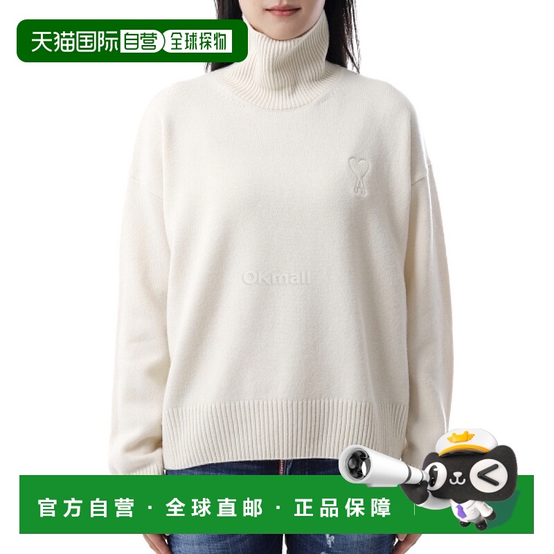 韩国直邮AMI UKS821KN0 071 185 羊毛羊绒高领毛衣针织衫