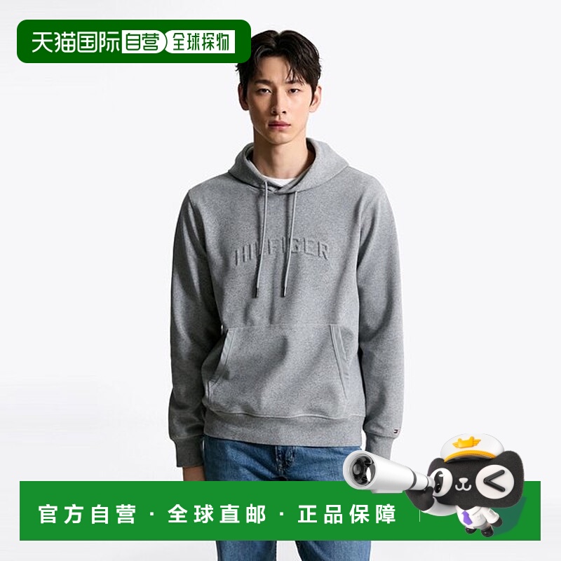 韩国直邮TOMMY HILFIGER 阿奇浮雕连帽衫 T12F6TPO030MT1PMR