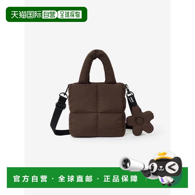 韩国直邮FILA 女士流行巧克力软垫袋 Poofer 迷你手提包 / FS3BCG
