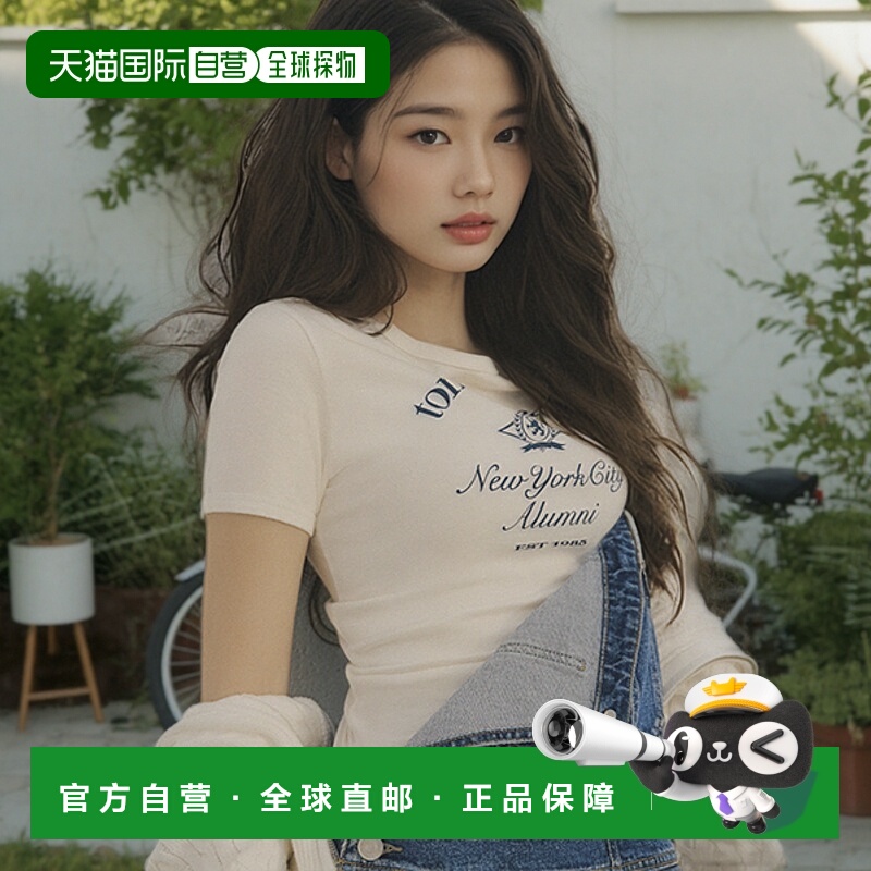 韩国直邮TOMMY JEANS 女士女装T恤T32F1TTO37TWT1YBH新款