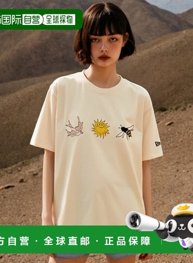 韩国直邮NEWERA 13710527-IVORYT恤高档舒适时尚百搭 简约高级感