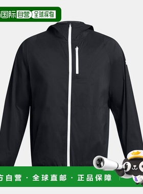 韩国直邮UNDER ARMOUR 1381879-001 黑色男士薄款风衣 UA Launch