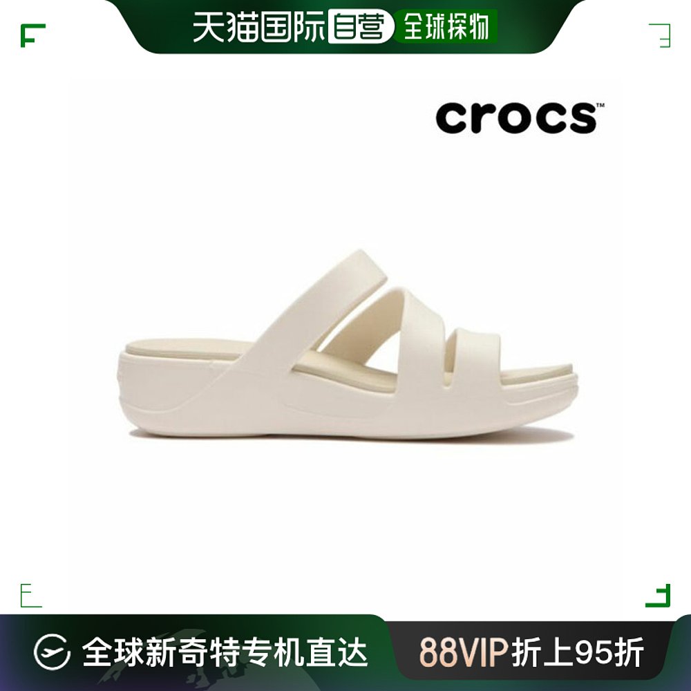 韩国直邮Crocs 运动沙滩鞋/凉鞋 [crocs] 女性坡跟凉鞋 207434-15