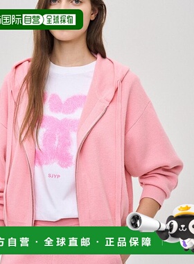 韩国直邮SJYP (PW2E9KJME04WLP) 基本款拉链连帽针织毛衣卫衣