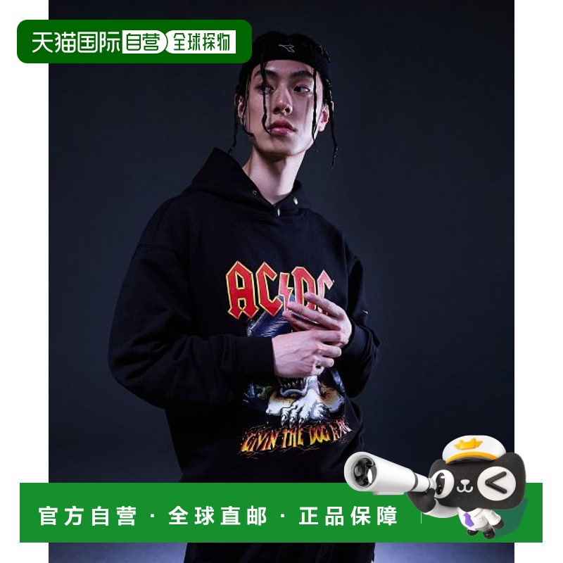 韩国直邮diadora 男士连帽衫D3321RHD31BLK迪亚多纳