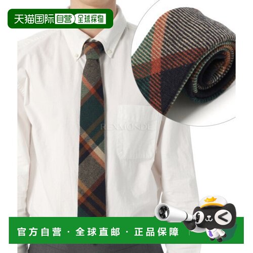 韩国直邮Engineered Garments 领带 - 厚羊毛格子领带 (25F1H006-