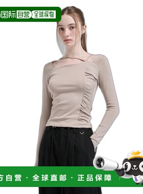 韩国直邮ETMON 女士女装T恤5004301422 Unbalance Shirring Strap